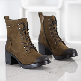 VINCEZA čizme od antilopa raznobojna zelena 1