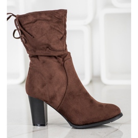 J. Star Visoke, tamnosmeđe čizme smeđa 2