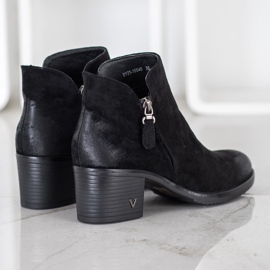 VINCEZA čizme od antilopa crna 2