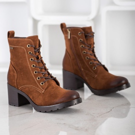 VINCEZA čizme od antilopa smeđa 1