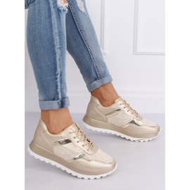 Ženske zlatne sportske cipele 2019-447 Gold zlatna žuta boja 1