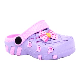 NEWS Dječje papuče Foam Crocs Violet Bow Susan ljubičasta ružičasta 3
