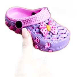 NEWS Dječje papuče Foam Crocs Violet Bow Susan ljubičasta ružičasta 2