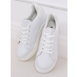 Bijele MY-0367 Bijele tenisice na skrivenoj klinnoj peti bijela 1