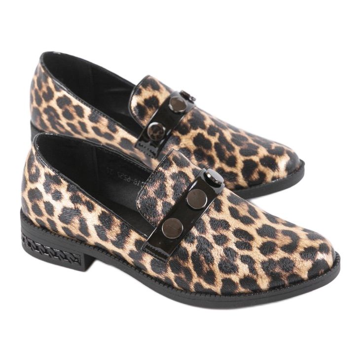 Smeđe ženske cipele C18-6257 smeđa crna 1