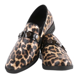 Smeđe ženske cipele C18-6257 smeđa crna 2