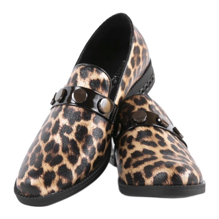 Smeđe ženske cipele C18-6257 smeđa crno 2