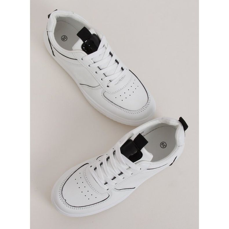 Bijele ženske sportske cipele KK-203 BIJELO / CRNO bijela crna 1