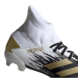 Adidas Predator 20.3 Fg Jr FW9215 kopačke siva / srebrna, bijela, crna, zlatna bijela 2