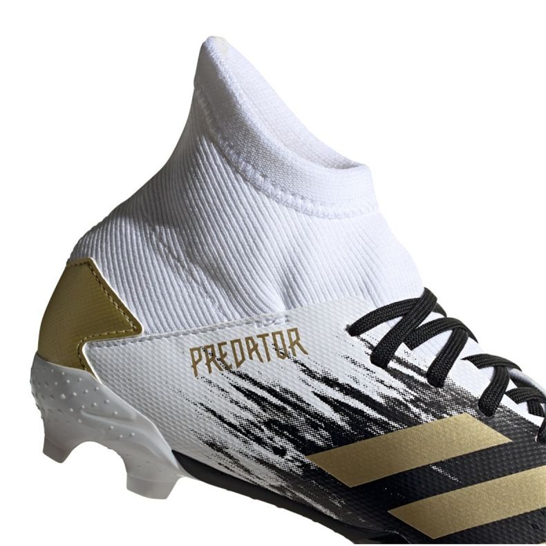 Adidas Predator 20.3 Fg Jr FW9215 kopačke siva / srebrna, bijela, crna, zlatna bijela 2