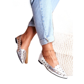 Lu Boo ženske balerinke srebrna metalik Dianna srebro 3