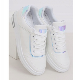 Bijele ženske tenisice 1239-Y Silver bijela siva 1