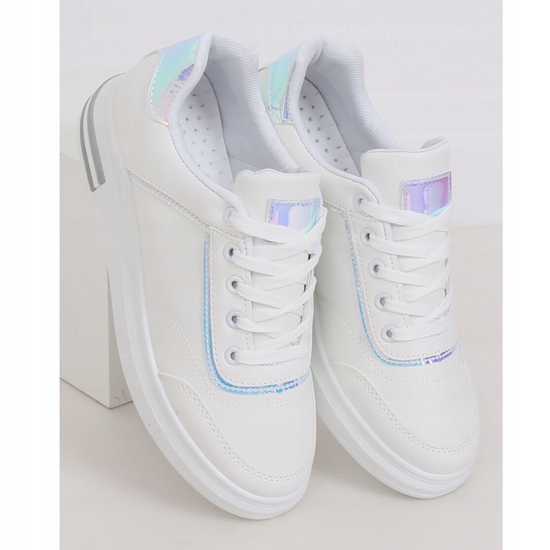 Bijele ženske tenisice 1239-Y Silver bijela siva 1