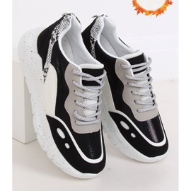 Crno -bijele sportske cipele LL1771 Crne bijela 1