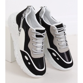 Crno -bijele sportske cipele LL1771 Crne bijela 2