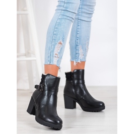 J. Star Udobne čizme od eko kože crna 1