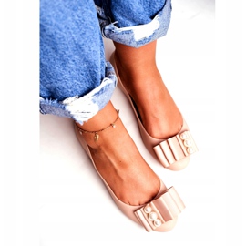 LU BOO Gumene balerinke Meliski mašne Bež Joleen 2