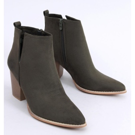 Čizme s visokim potpeticama s bademasto-zelenim prstima M397 Green zelena 1