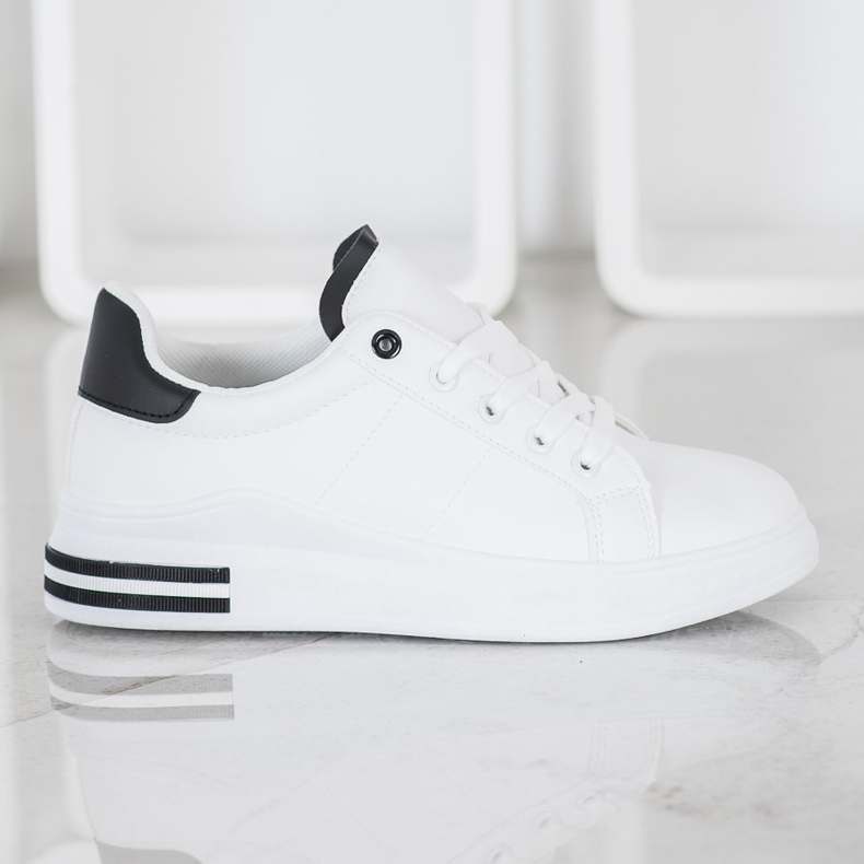 SHELOVET Modne vezane tenisice bijela 1