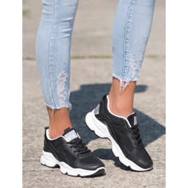 SHELOVET Udobne crne tenisice crno 2