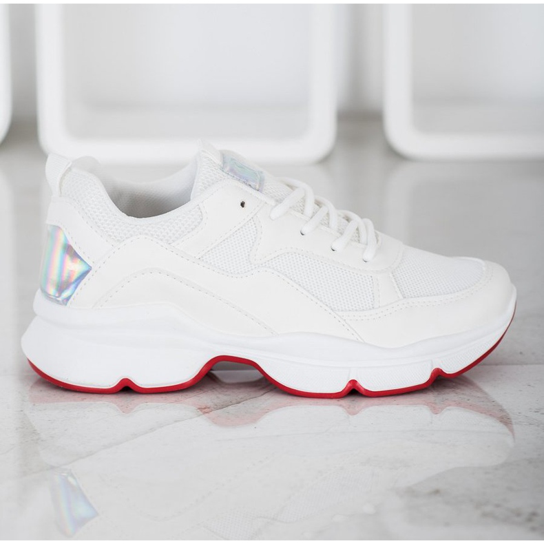 SHELOVET Udobne bijele tenisice bijela 1