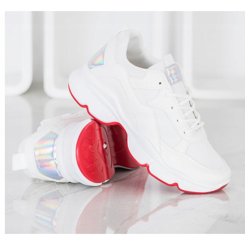 SHELOVET Udobne bijele tenisice bijela 2