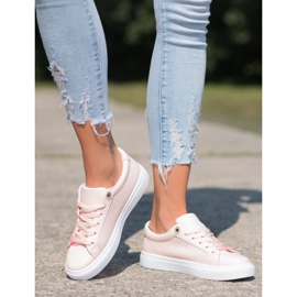 SHELOVET Tenisice s eko kožom ružičasta 2