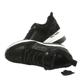 Ženske sportske cipele vezane Filippo DP1505 / 20 crne crna 4