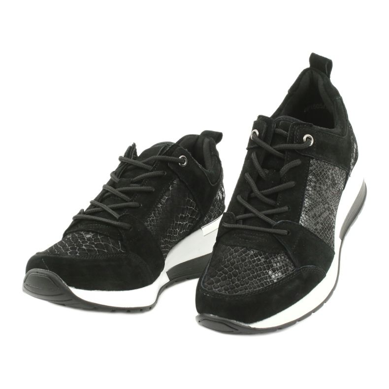 Ženske sportske cipele vezane Filippo DP1505 / 20 crne crna 2