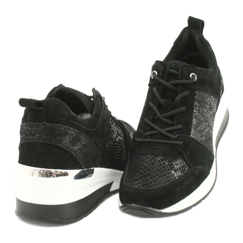 Ženske sportske cipele vezane Filippo DP1505 / 20 crne crno 3