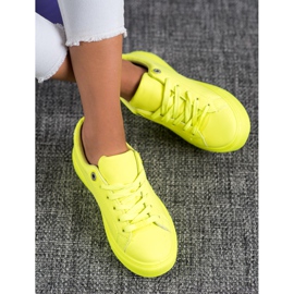 SHELOVET Tenisice s eko kožom žuta boja 1