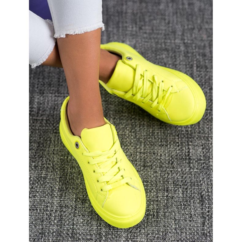 SHELOVET Tenisice s eko kožom žuta boja 1