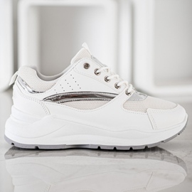 Ideal Shoes Moderne sportske tenisice bijela 2