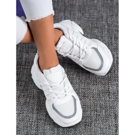 SHELOVET Udobne tenisice s mrežom bijela 2