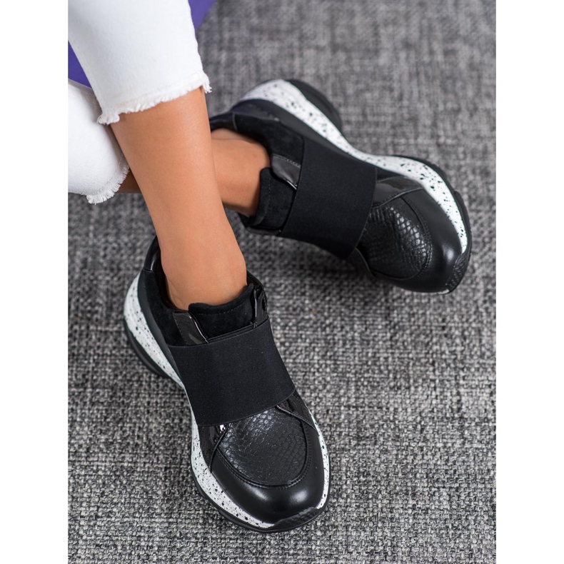 Bestelle Klizne tenisice na platformi crno 2