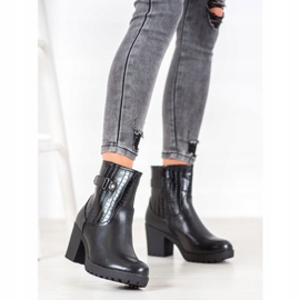 J. Star Tople čizme na postu crna 1