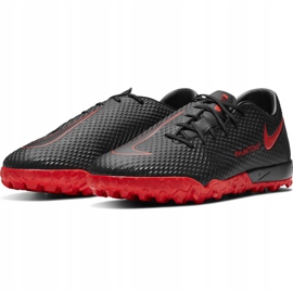 Nike Phantom M Gt Academy Tf CK8470 060 nogometne cipele crno / crveno crno 2