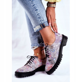 Ženske hlače Oxfords Siva koža Maciejka 04087-13 raznobojna 2