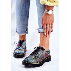 Ženske hlače Oxfords Kožno cvijeće Maciejka 04087-43 crna višebojan 1