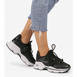 Crne Lycra tenisice C947 crna 1