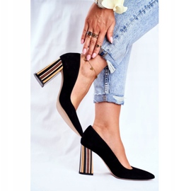 PV3 Ženske pumpe Visconi Suede Crna 7417302/200 crno 2