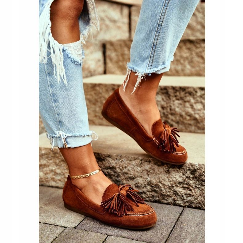 Ženske natikače Maciejka Kožna Camel 04830 smeđa 2