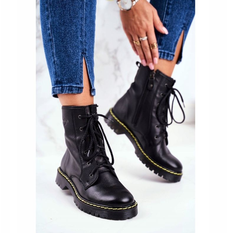 Ženske čizme Glany Workers Maciejka Crna 01609-33 / 00-6 1