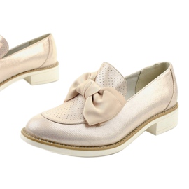 Crne klizne cipele s mašnicom RS-WED2 zlatna 1