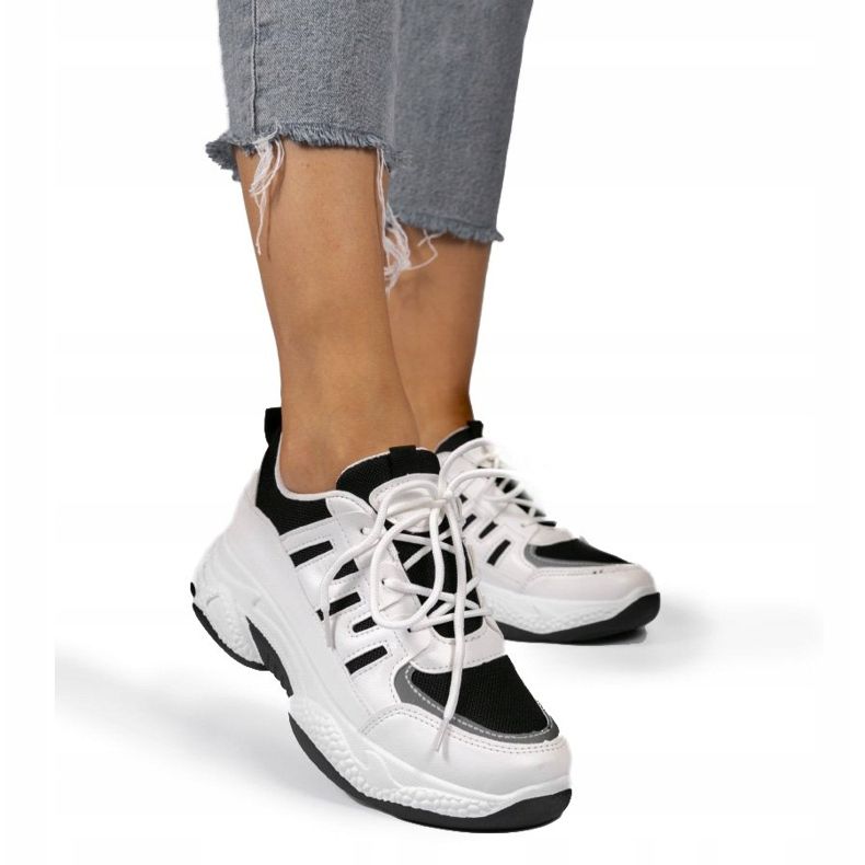 Crne moderne sportske cipele BH-001 bijela crna 2