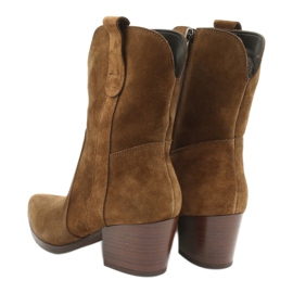 Gamis 4009 kožne kaubojske čizme od antilopa smeđa 3