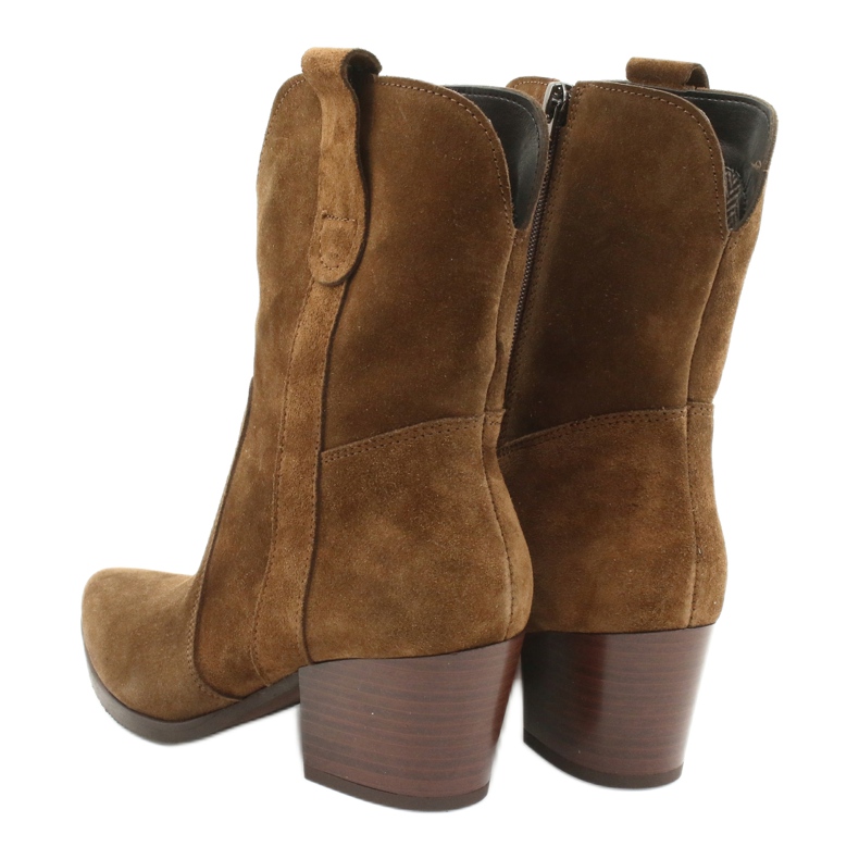 Gamis 4009 kožne kaubojske čizme od antilopa smeđa 3