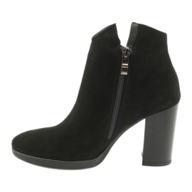 Gamis Kožne gležnjače od brušene kože 4018 crne crna 1