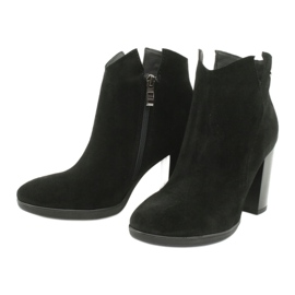 Gamis Kožne gležnjače od brušene kože 4018 crne crna 2