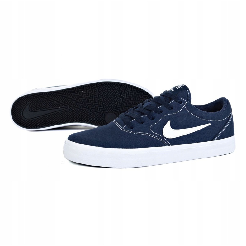 Cipele Nike Sb Charge Cnvs M CD6279-402 bijela tamnoplava 1